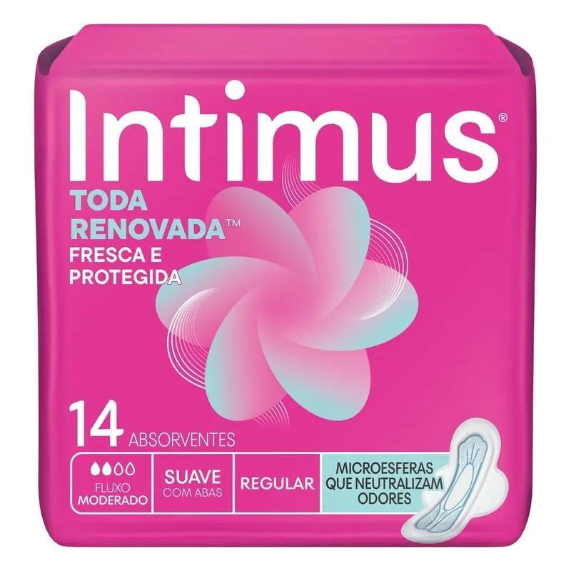Absorvente Intimus Toda Renovada Dia Suave - 14 un