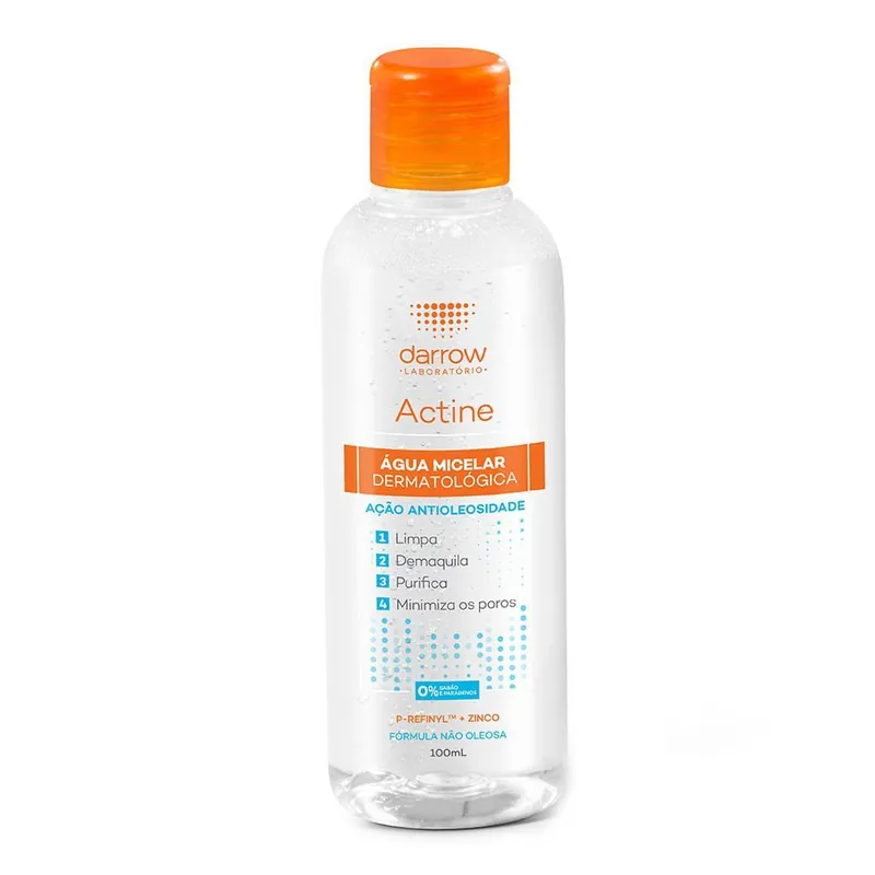 Água Micelar Darrow Actine Antioleosidade 100ml