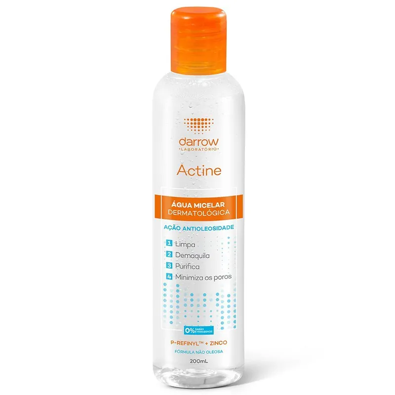 Água Micelar Darrow Actine Antioleosidade 200ml