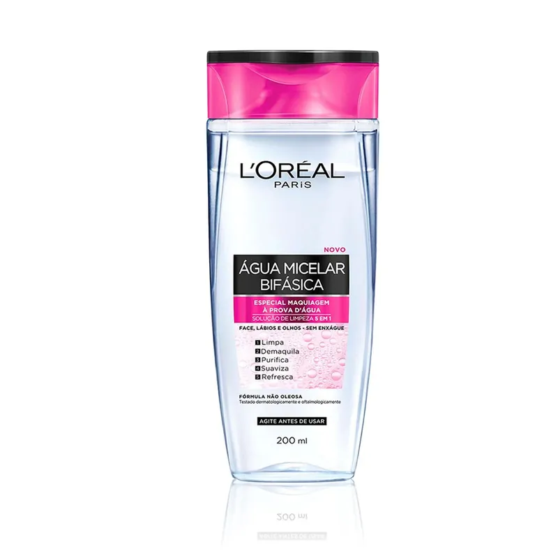 Água Micelar L’Oréal Paris Bifásica 5 em 1 200ml