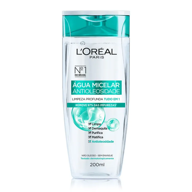 Água Micelar L'Oréal Paris Efeito Matte 200ml
