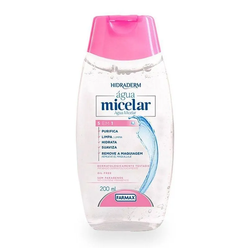 Água Micelar Hidraderm 5x1 100ml - Farmax