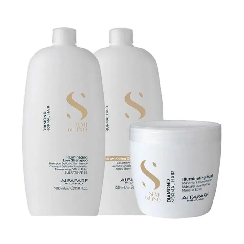 Alfaparf Semi Di Lino Diamond Illuminating Kit Trio Grande
