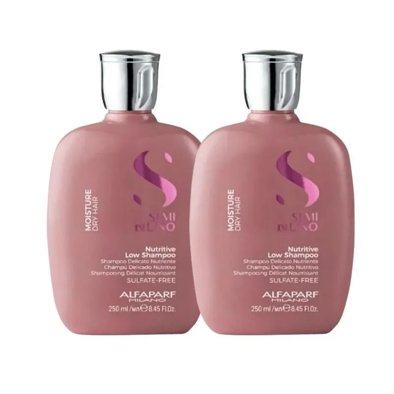 Alfaparf Semi Di Lino Moisture Nutritive Kit com 2 Shampoos 250ml