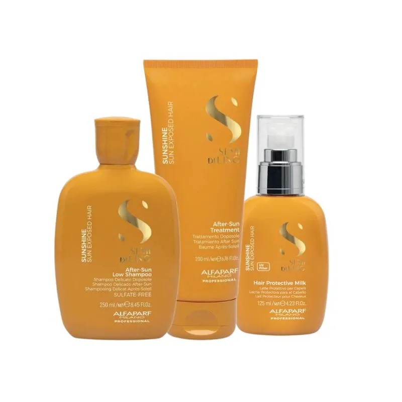 Alfaparf Semi Di Lino Sunshine - Kit Home Care (3 Produtos)