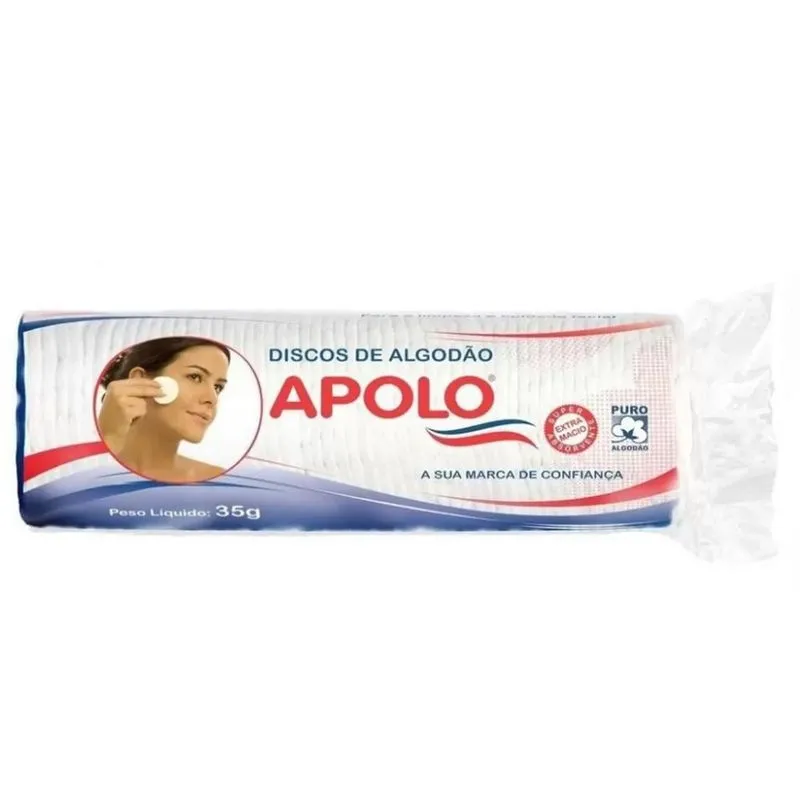 Algodão Apolo Discos Faciais 35g