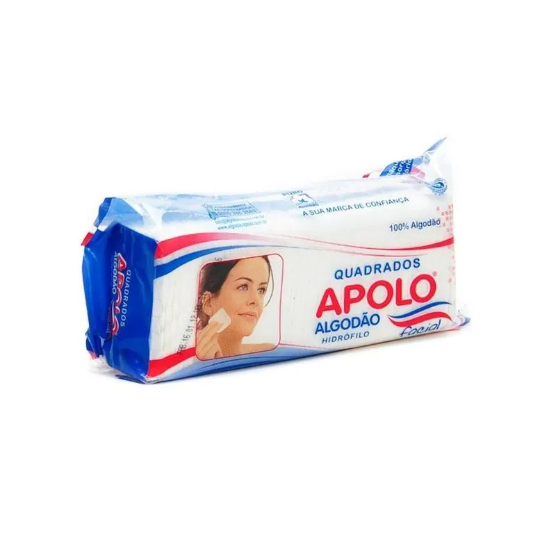 Algodão Apolo Quadrado Facial - 50g