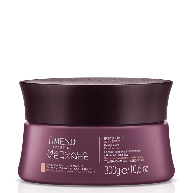 Amend Máscara Vibrance Marsala 300g