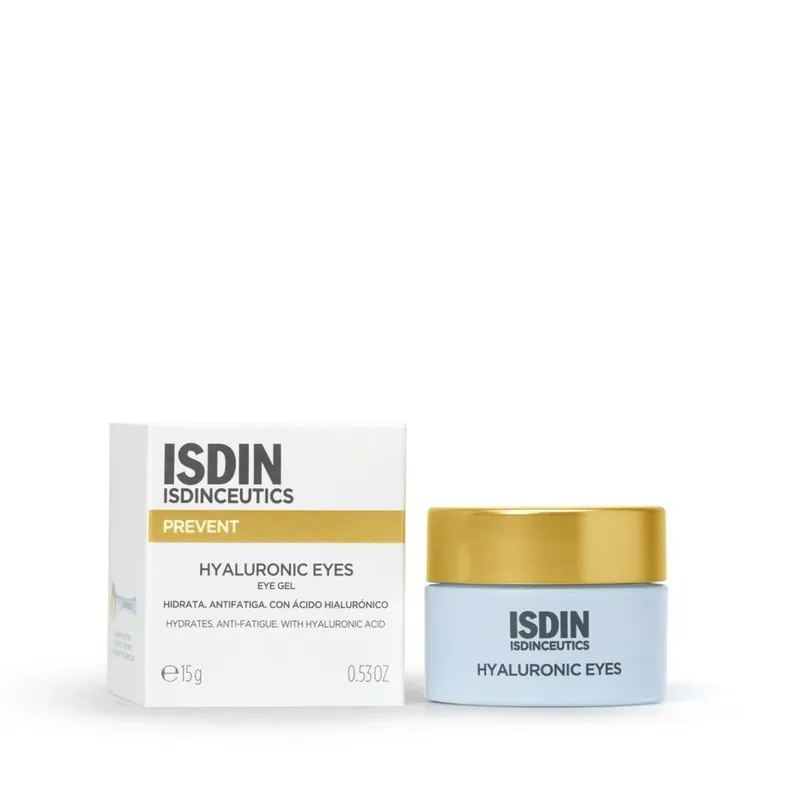 Creme para o Contorno dos Olhos ISDIN ISDINceutics Hyaluronic Eyes Antissinais Ácido Hialurônico Gel 15g