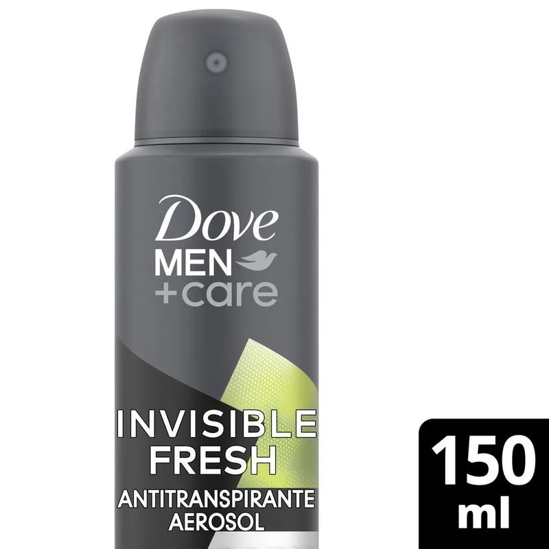 Desodorante Antitranspirante Dove Men+Care Invisible Fresh 72h Aerossol 150ml