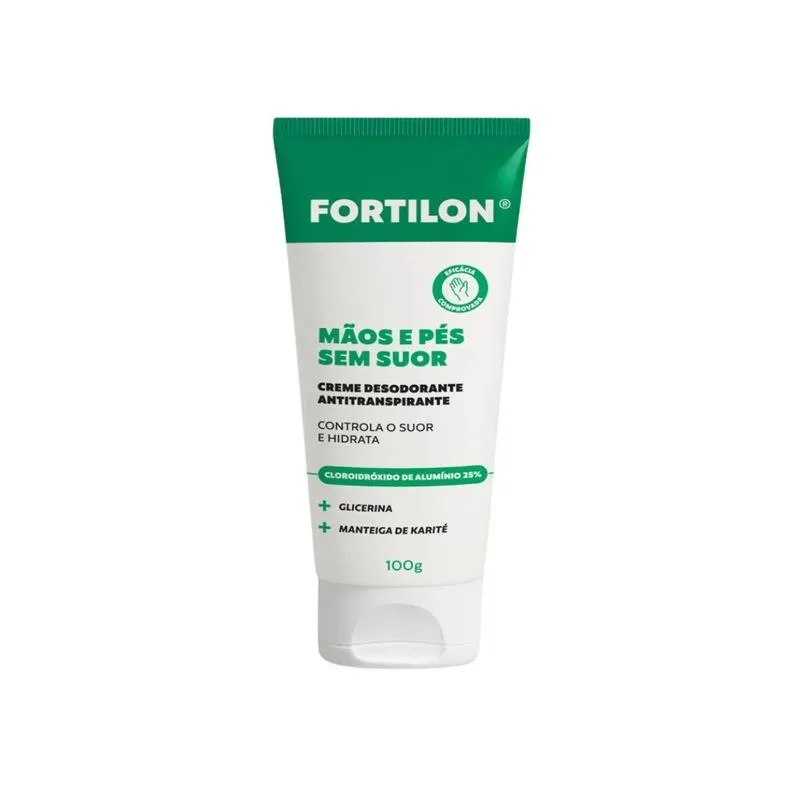 Antitranspirante Fortilon Mãos E Pés 100g