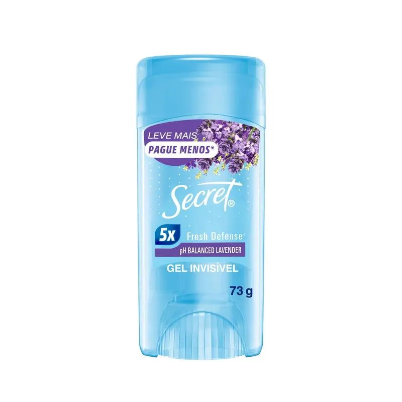 Desodorante Antitranspirante Secret Gel Lavender 73g