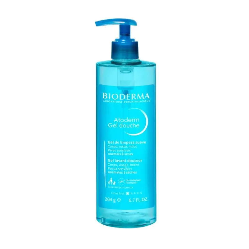 Gel de Banho Bioderma Atoderm Peles Secas e Sensíveis 204g