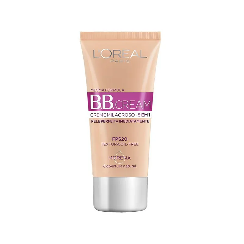 Base BB Cream L'Oréal Paris 5 em 1 FPS 20 Cor Escura 30ml