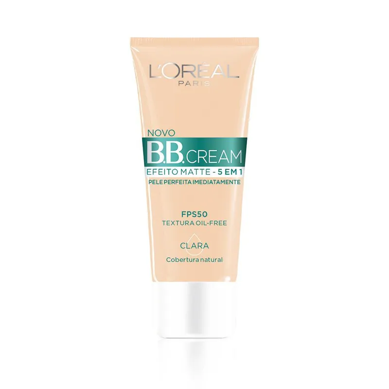 Base BB Cream L'Oréal Paris Efeito Matte FPS 50 Cor Clara 30ml