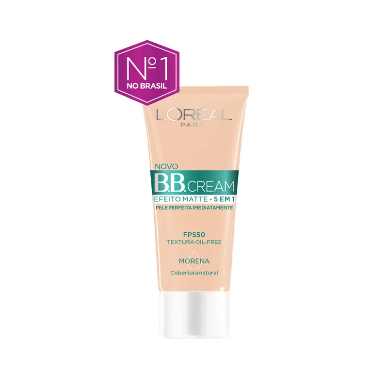 Base BB Cream L'Oréal Paris Efeito Matte FPS 50 Cor Escura 30ml