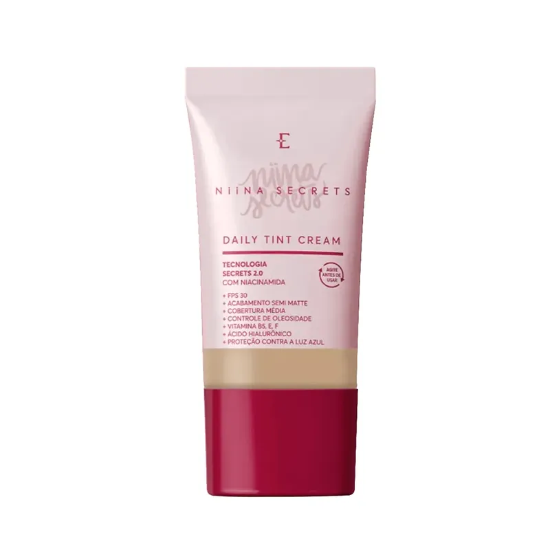 Base Líquida Eudora Niina Secrets Daily Tint Cream FPS30 Cor 3 25ml