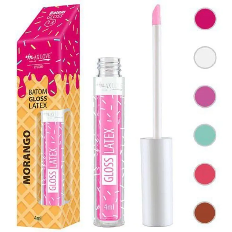 Batom Gloss Latex Cor 13 - Max Love