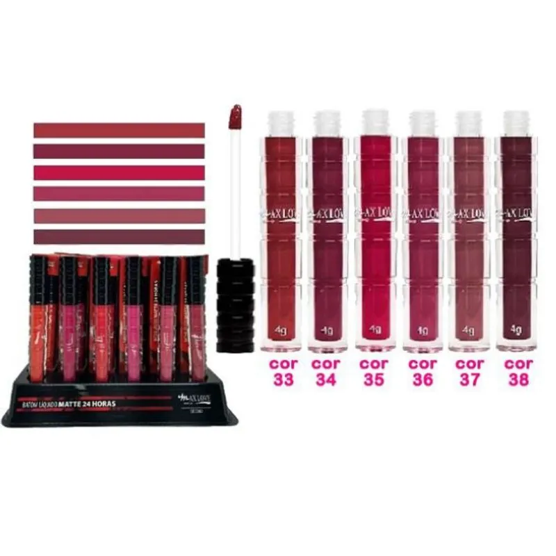 Batom Líquido 24 Horas Matte Cor: 33 Max Love