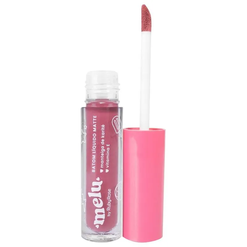 Batom Líquido Matte Melu Rr5631 Macaron Rubyrose
