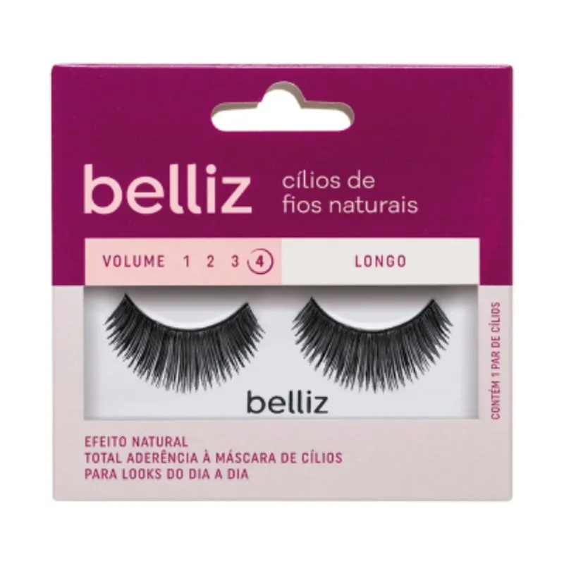 Belliz Cílios Postiços De Fios 3D Longo Volume 4 209