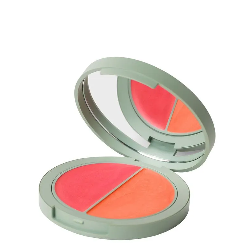 Blush e Iluminador Multifuncional Duo Care Natural Beauty Maquiagem Peony & Sunstone 10g