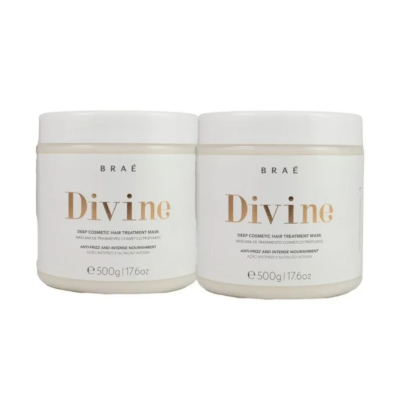 Braé Divine - Kit 2 Máscaras Capilares - 500g cada