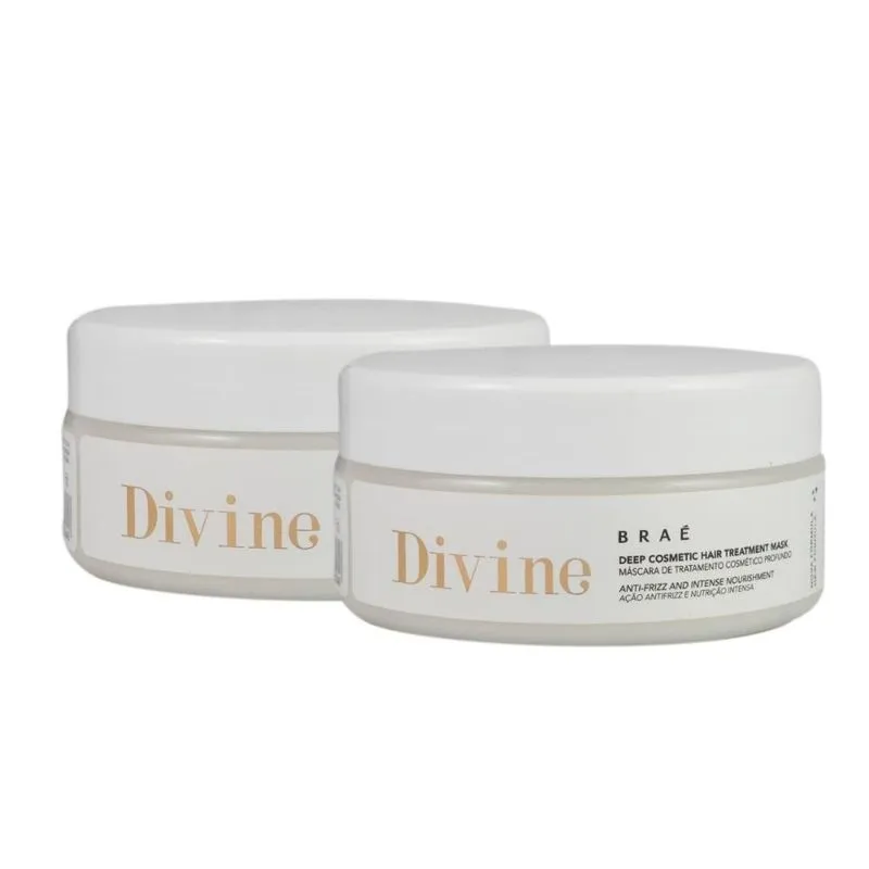 Braé Divine - Kit com 2 Máscaras Capilares de 200g