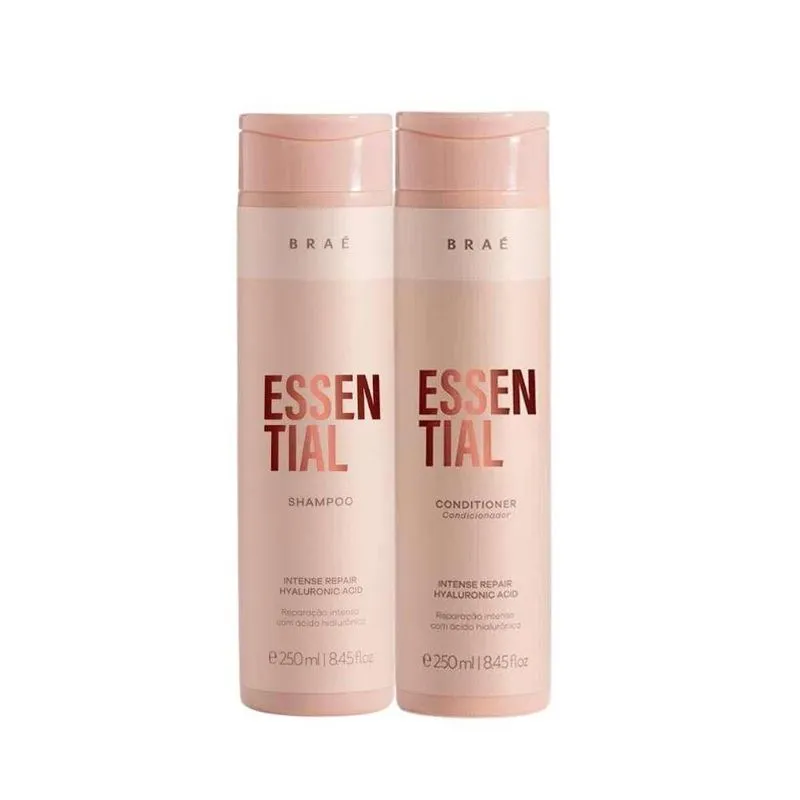 Braé Essential Shampoo 250ml + Condicionador 250ml