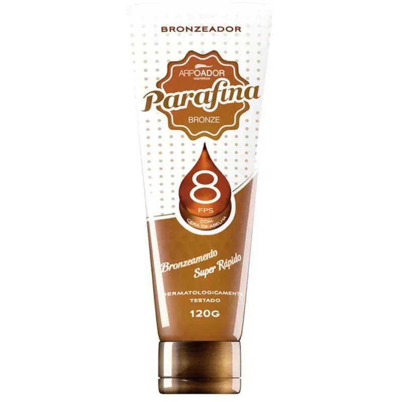 Bronzeador Parafina Bronze FPS 8 com Cera de Abelha 120g