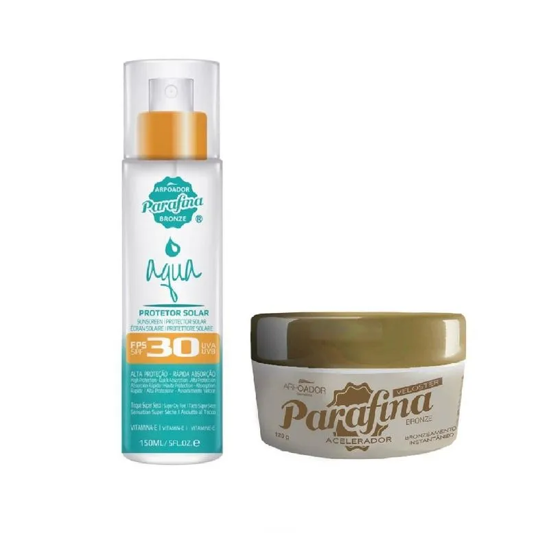 Bruma Aqua Sun FPS 30 + Veloster Acelerador de Bronzeado - Parafina Bronze
