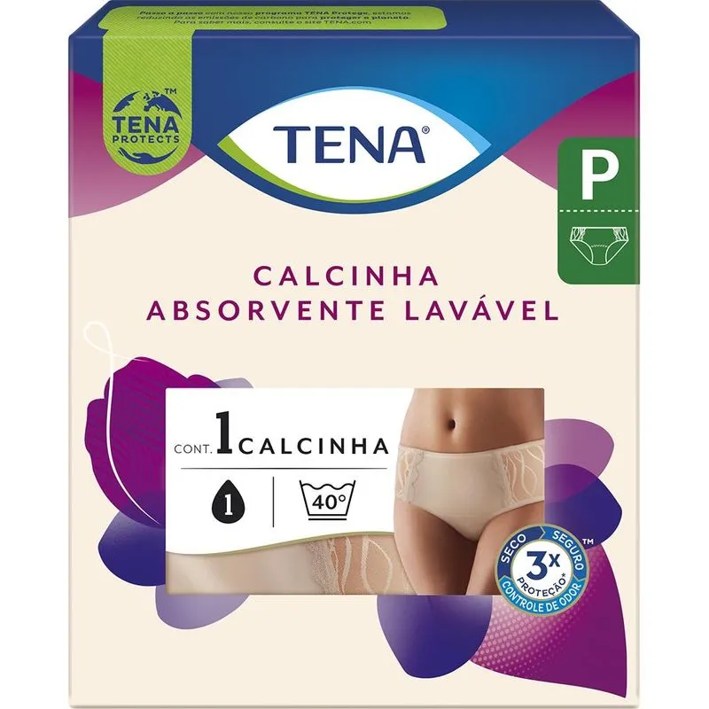 Calcinha Absorvente para Incontinência Urinária Tena Nude Tamanho P