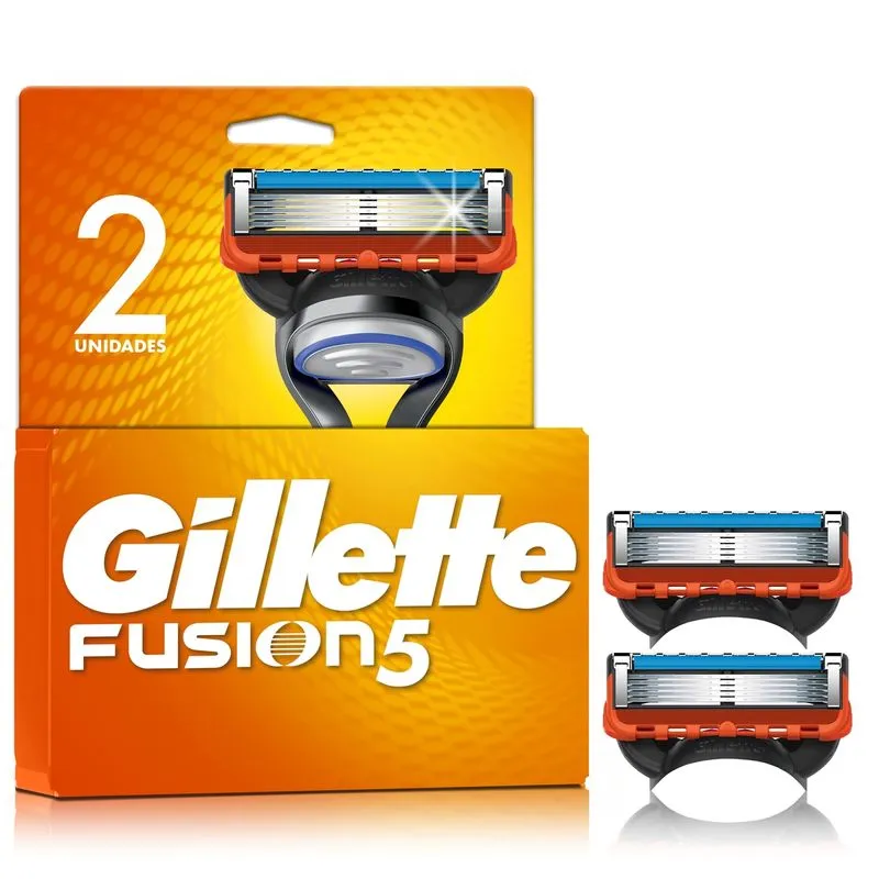 Carga para Aparelho de Barbear Gillette Fusion 5 2 Unidades