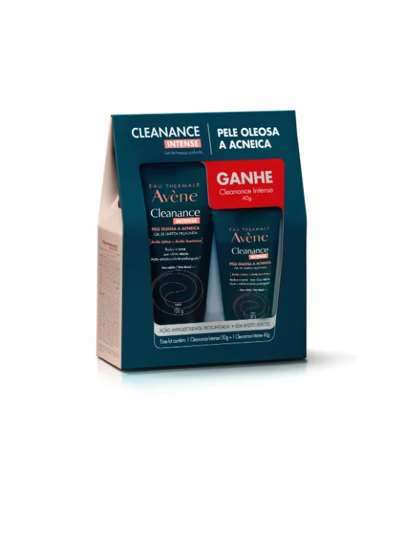 Kit Gel de Limpeza Facial Avène Cleanance Intense 150g 1 Unidade + Gel de Limpeza Facial Avène Cleanance Intense 40g 1 Unidade