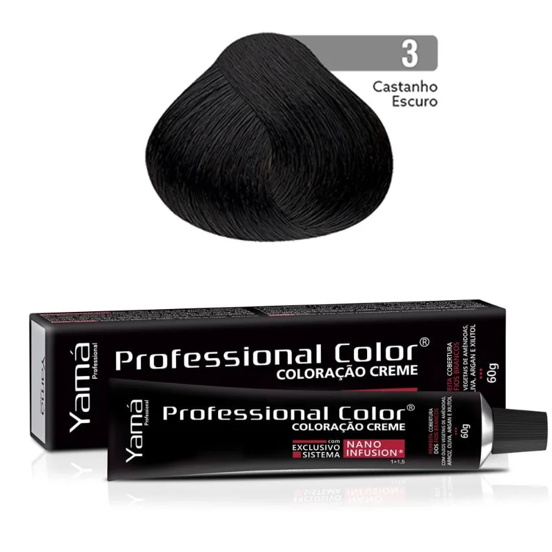 Coloração Professional Color Nano Infusion 3.0 Castanho Escuro Yamá