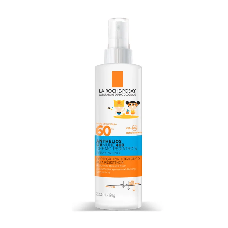 Protetor Solar La Roche-Posay Anthelios UVmune 400 FPS60 Dermo-Pediatrics Spray 200ml