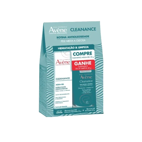 Kit Hidratante Facial Cleanance Avène 70g 1 Unidade + Gel de Limpeza Facial Cleanance Avène 40g 1 Unidade