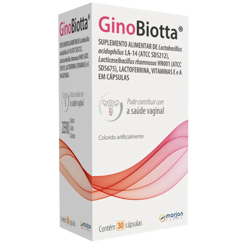 Suplemento Alimentar Ginobiotta 30 Cápsulas
