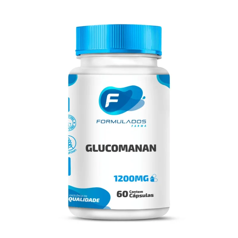 Glucomanan Formulados Farma - 1200mg - 60 Cápsulas