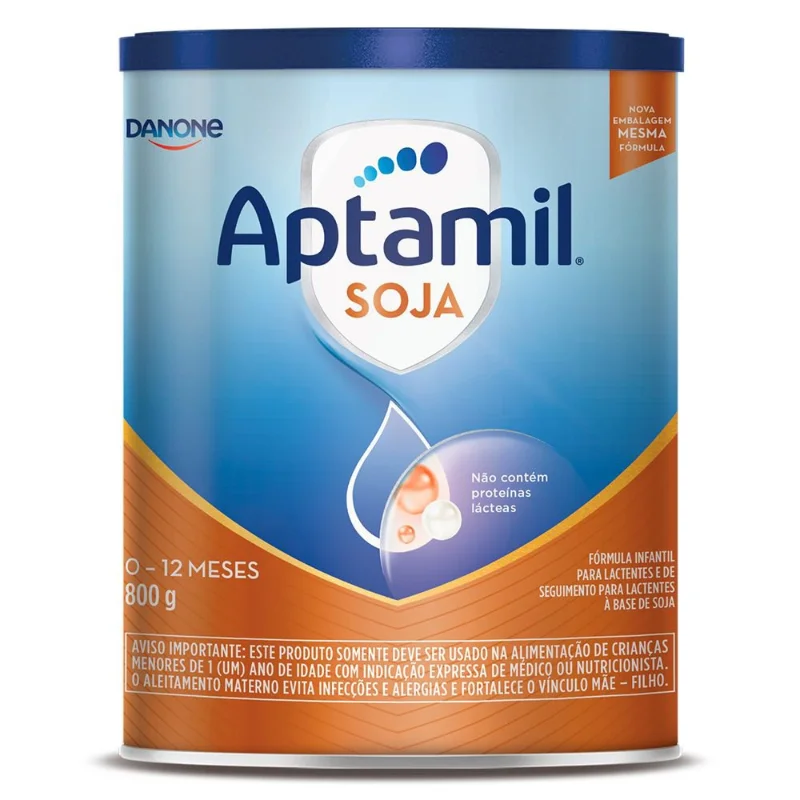 Fórmula Infantil Aptamil Soja 2 De 0 A 12 Meses 800g