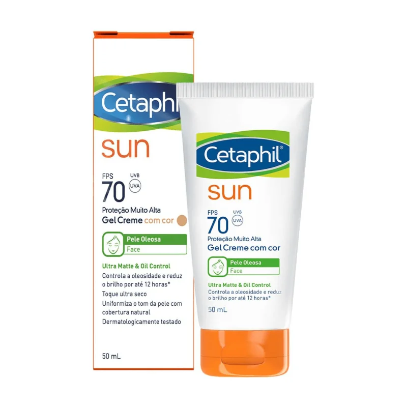 Cetaphil Sun Fps70 Gel Creme Com Cor 50ml