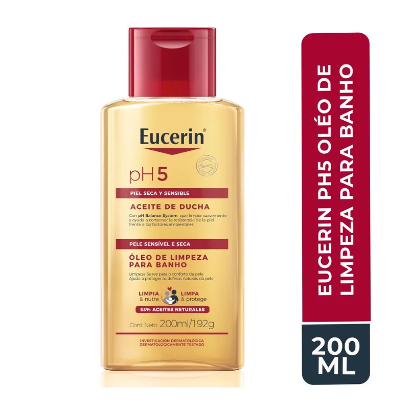 Óleo de Banho Eucerin pH5 Peles Sensíveis 200ml