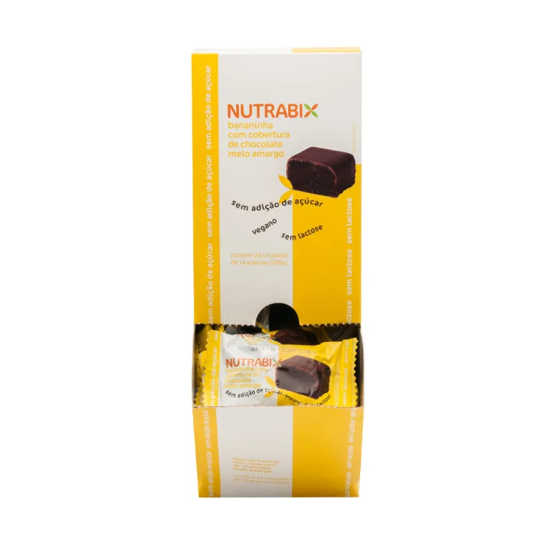 Nutrabix bananinha com cobertura de Chocolate 14g