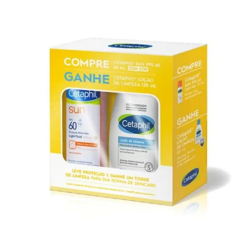 Cetaphil Sun Light Fluid Fps60 50ml Sem Cor E E Ganhe Cetaphil Loção De Limpeza 120ml