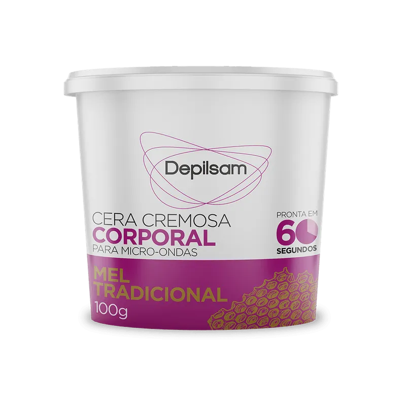 Cera Cremosa Depilsam de Micro-Ondas Mel 100G