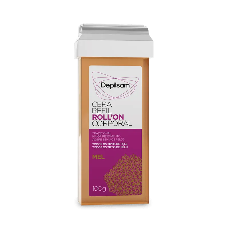 Cera Refil Roll-On Corporal Depilsam Mel 100G