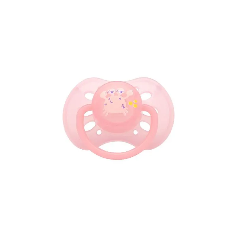 Chupeta Lolly Kinddy Oceano Ortodôntica +6 meses Silicone Rosa Tamanho 2 1 Unidade