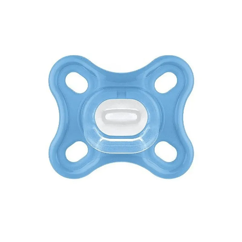 Chupeta MAM Comfort Ortodôntica de 0 a 2 meses SkinSoft Silicone Azul 1 Unidade