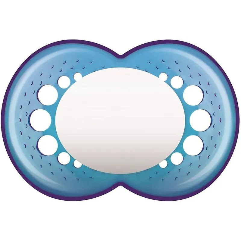 Chupeta MAM Original Furos de Ventilação +16 meses Silicone Azul 1 Unidade