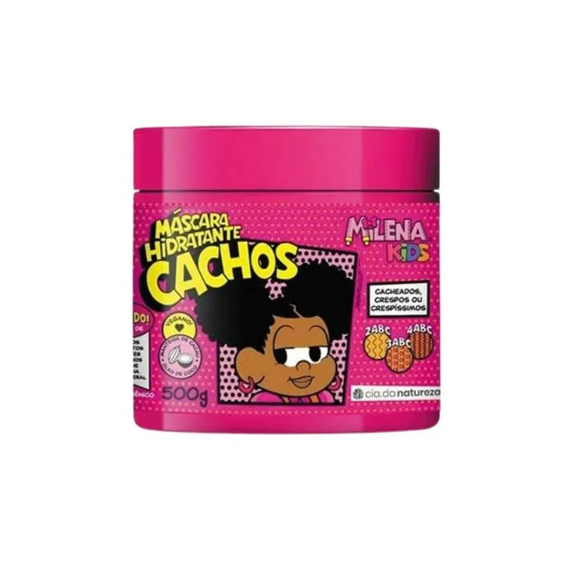 Cia da Natureza - Milena Kids Máscara Hidratante Cachos - Máscara Capilar - 500g